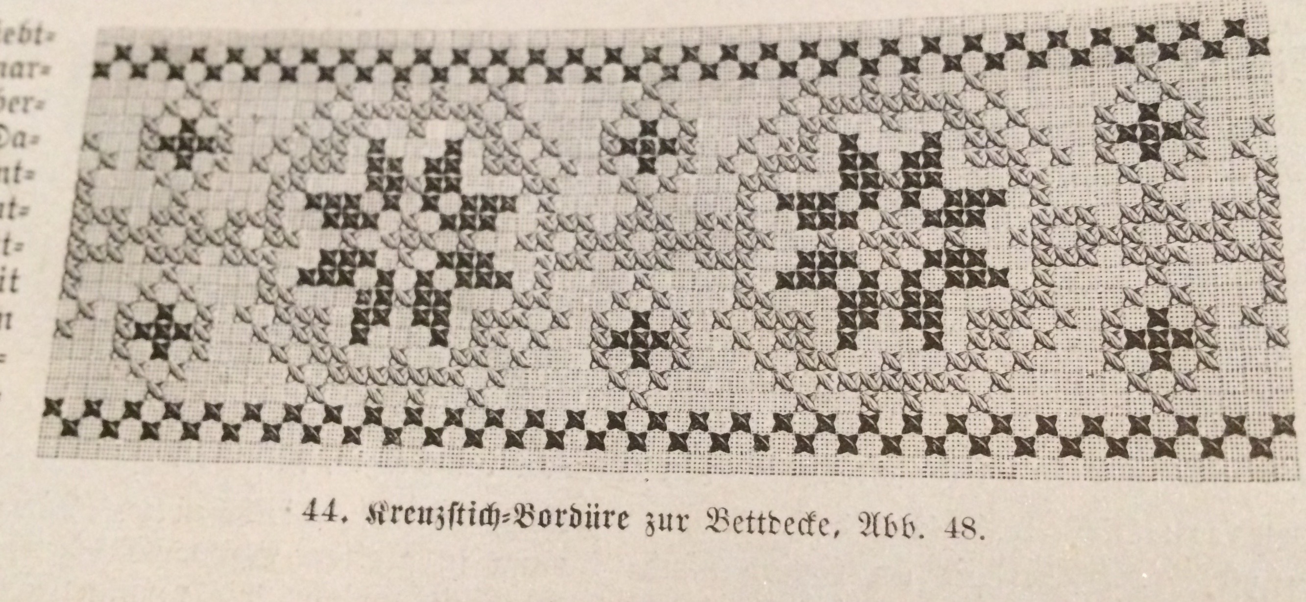 Bordüre zur Bettdecke
